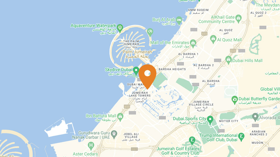 Map - Ivalua Office - EMEA - Dubai