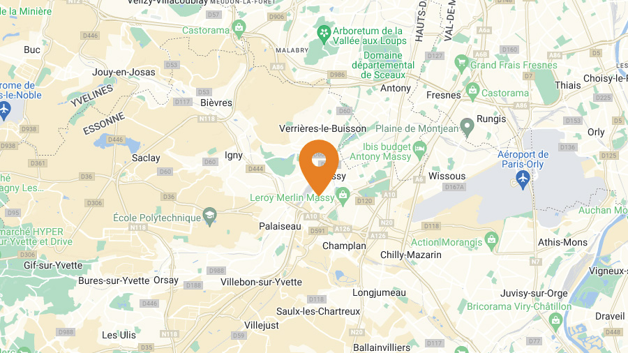 Map - Ivalua Office - EMEA - France - Massy