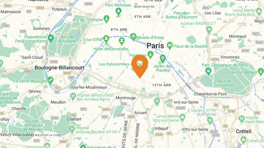 Map - Ivalua Office - EMEA - France - Paris