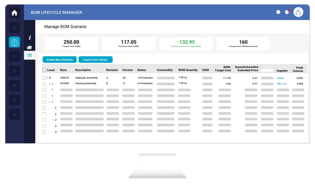 Screenshot - Bom Lifecycle Manager